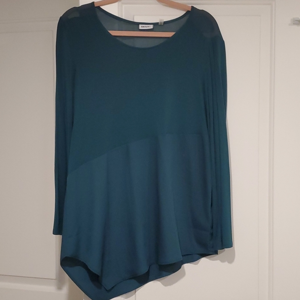 DKNYC Asymmetrical Blouse
